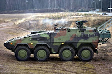Boxer armored transport vehicle