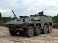 Boxer armored transport vehicle