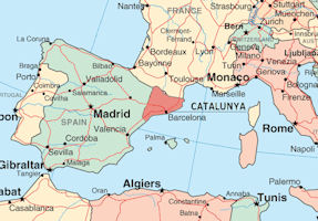 Catalonia Map