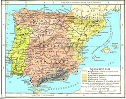 History Map of Iberia - 1212