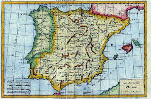 History Map of Iberia - 1780