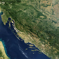 Croatia Satellite Image