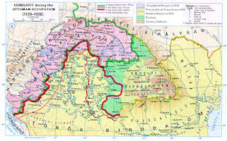 Hungary History Map - 1606
