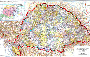 Hungary History Map - 1886