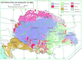 Hungary History Map - 1886