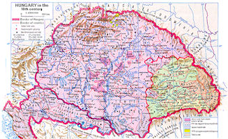 Hungary History Map - 18th Century