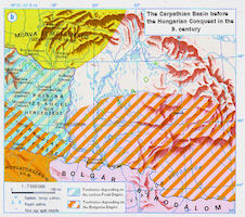 Hungary History Map - 9th Century