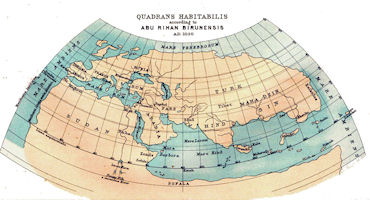 World Map - al-Biruni AD 1050