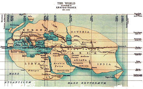 World Map 220 BC Eratosthenes