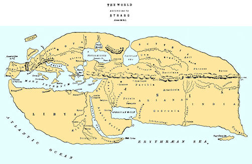World Map 25 BC Strabo