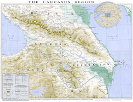 Caucasus Map - Political