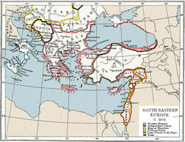 The Balkans History Map 1105