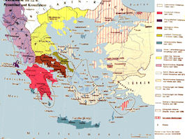 The Balkans History Map 1278