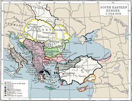 The Balkans History Map 1358