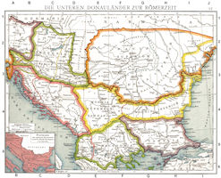 The Balkans History Map circa 300 AD