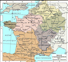 France History Map - 481