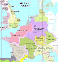 France History Map - 550