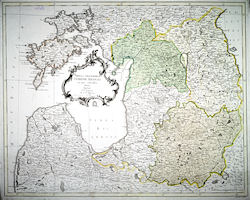 Latvia Map - History 1772