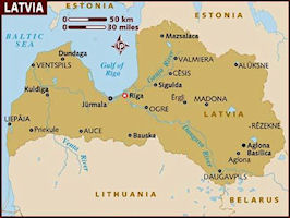 Latvia Map