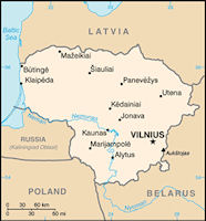 Lithuania Map - Small