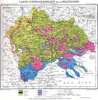 Bulgarian View - 1914 Macedonia Ethnic Distribution Map