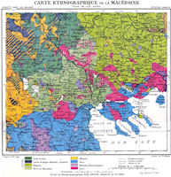 Serbian View - 1914 Macedonia Ethnic Distribution Map