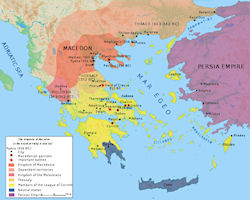 336 BC - Macedonia History Map