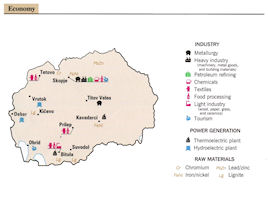 Macedonia - Economic Activity Map