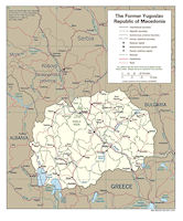 Macedonia Political Map 1994