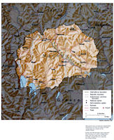 Macedonia - Relief Map