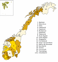 Norway Counties - Pre 2020