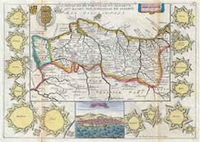 Portugal Map - 1747