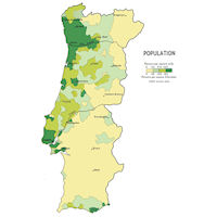 Portugal Map - Population