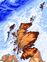 Scotland Map - Terrain