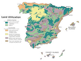 Map of Spain - Land Use
