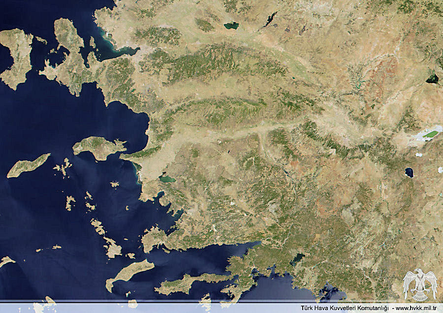 Satellite Map Of Turkey