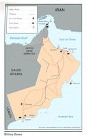Oman Map - Military Bases
