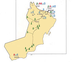 Oman Map - Economy 1993