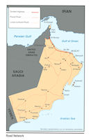 Oman Map - Roads