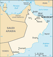 Oman Map - Small