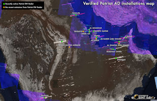 Saudi Arabia Air Defense Map - Patriot 2020
