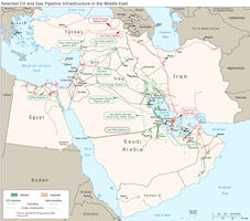 Saudi Arabia 2010 Pipeline Map