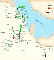 Saudi Arabia Petroleum Map