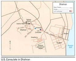 Saudi Arabia - US Consulate Dharan Map