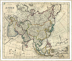Asia History Map - 1797