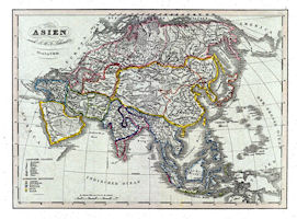 Asia History Map - 1807