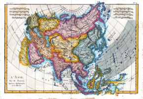 Asia History Map - 1788