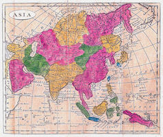 Asia History Map - 1808
