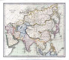 Asia History Map - 1843