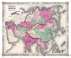 Asia History Map - 1865